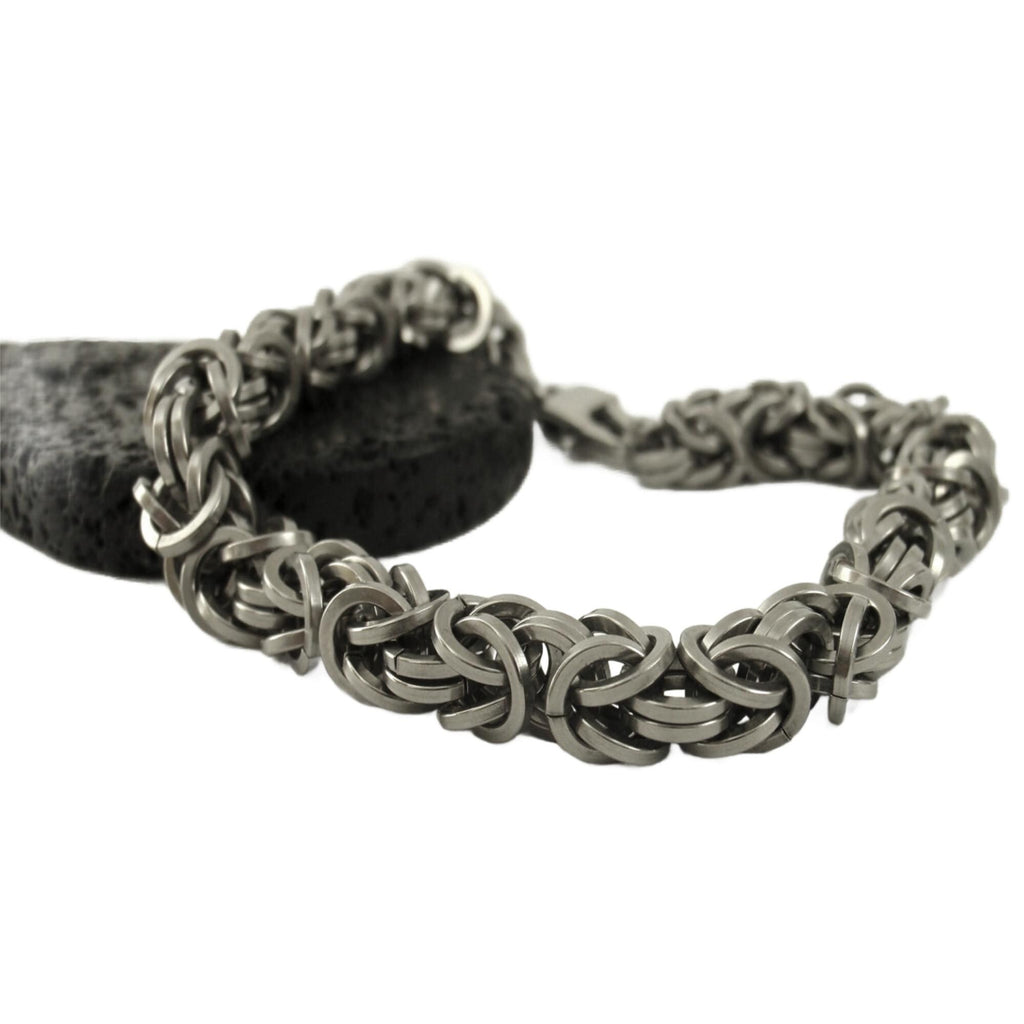 Kit Grand Square Stainless Steel Byzantine Bracelet Kit Beginners Chainmaille Jewelry Creating