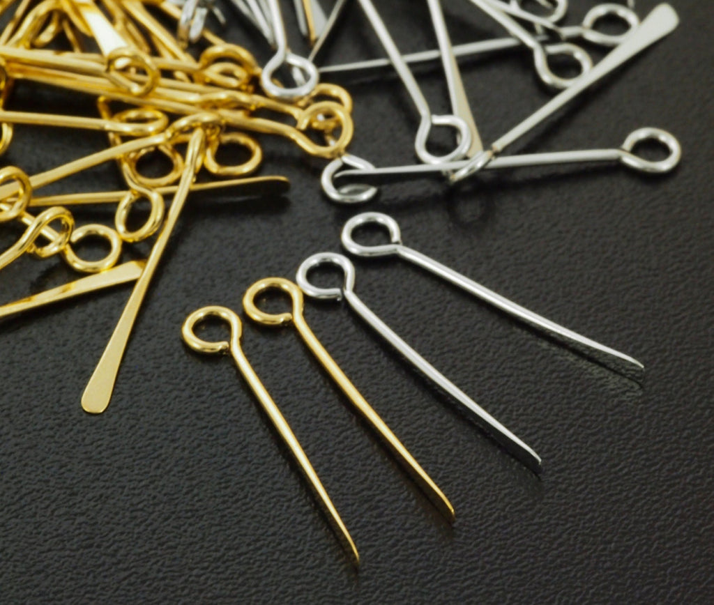 30 Bright Silver or Gold Plated Paddle Drops - 16mm X 1.5mm - 100% Guarantee