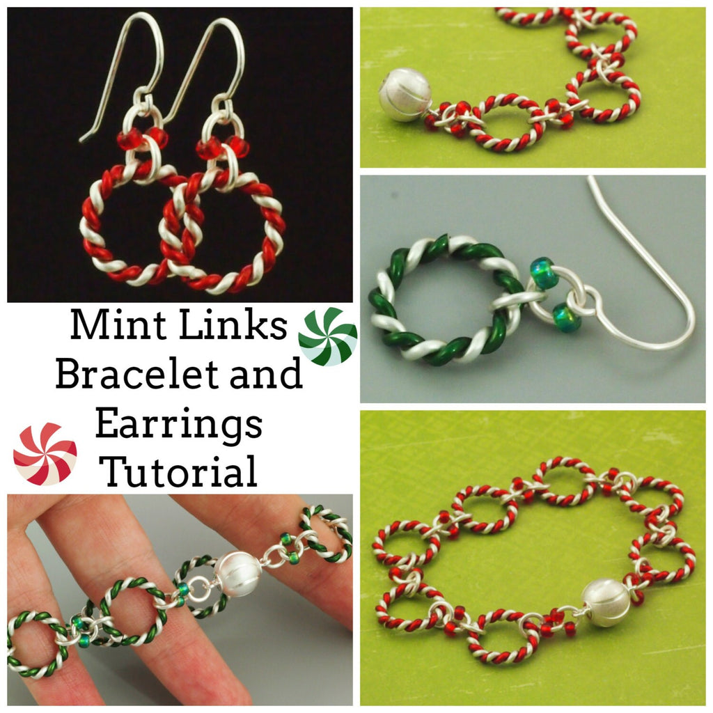 Mint Links Bracelet and Earrings - Expert Tutorial
