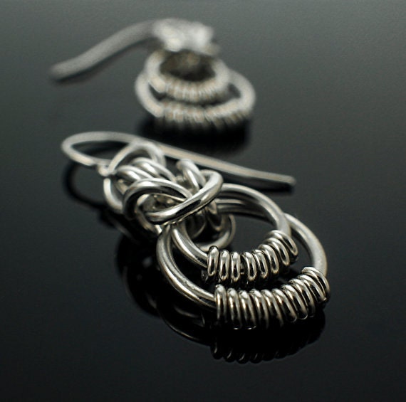 Kit Cynthia Sterling Silver Woven Earrings