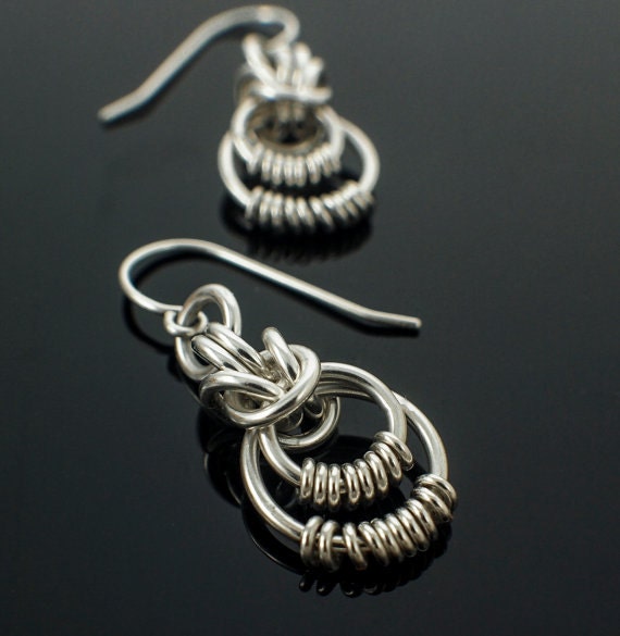 Kit Cynthia Sterling Silver Woven Earrings