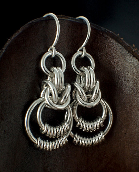Kit Cynthia Sterling Silver Woven Earrings