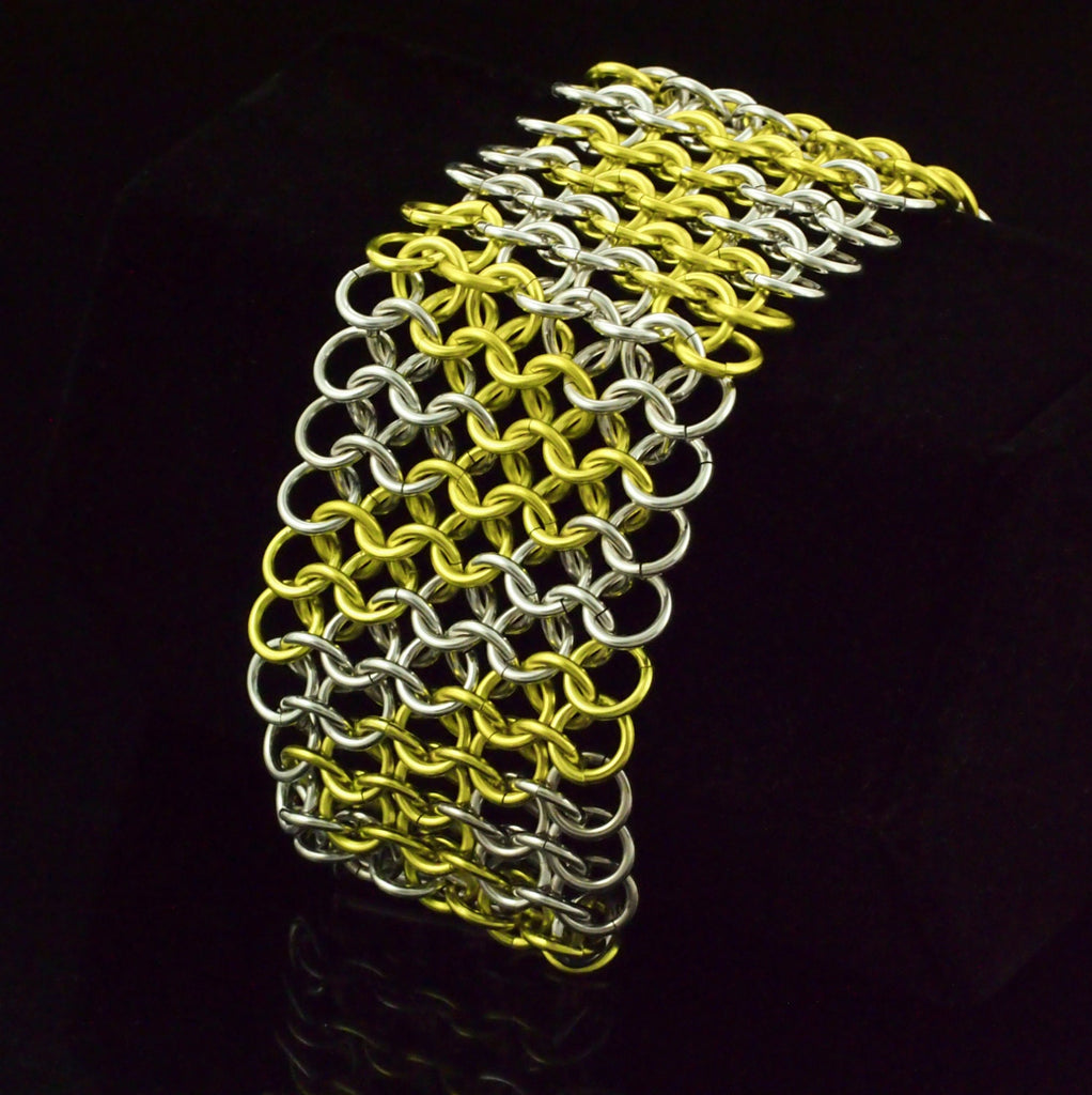Bracelet Kit Modern Zig Zag Cuff European 4 in 1 Beginner Chainmaille