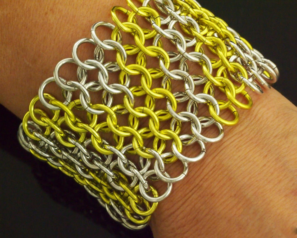 Bracelet Kit Modern Zig Zag Cuff European 4 in 1 Beginner Chainmaille