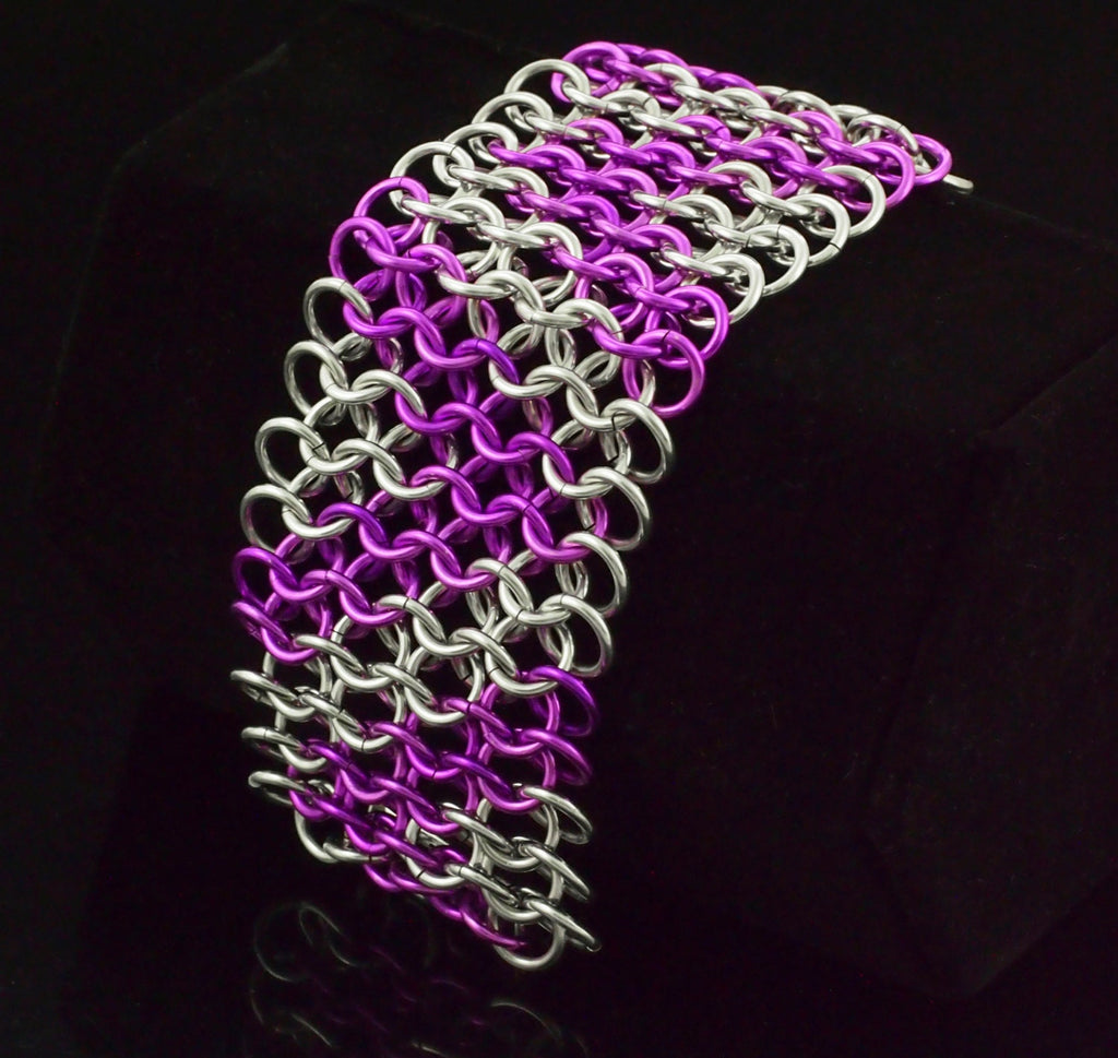Bracelet Kit Modern Zig Zag Cuff European 4 in 1 Beginner Chainmaille