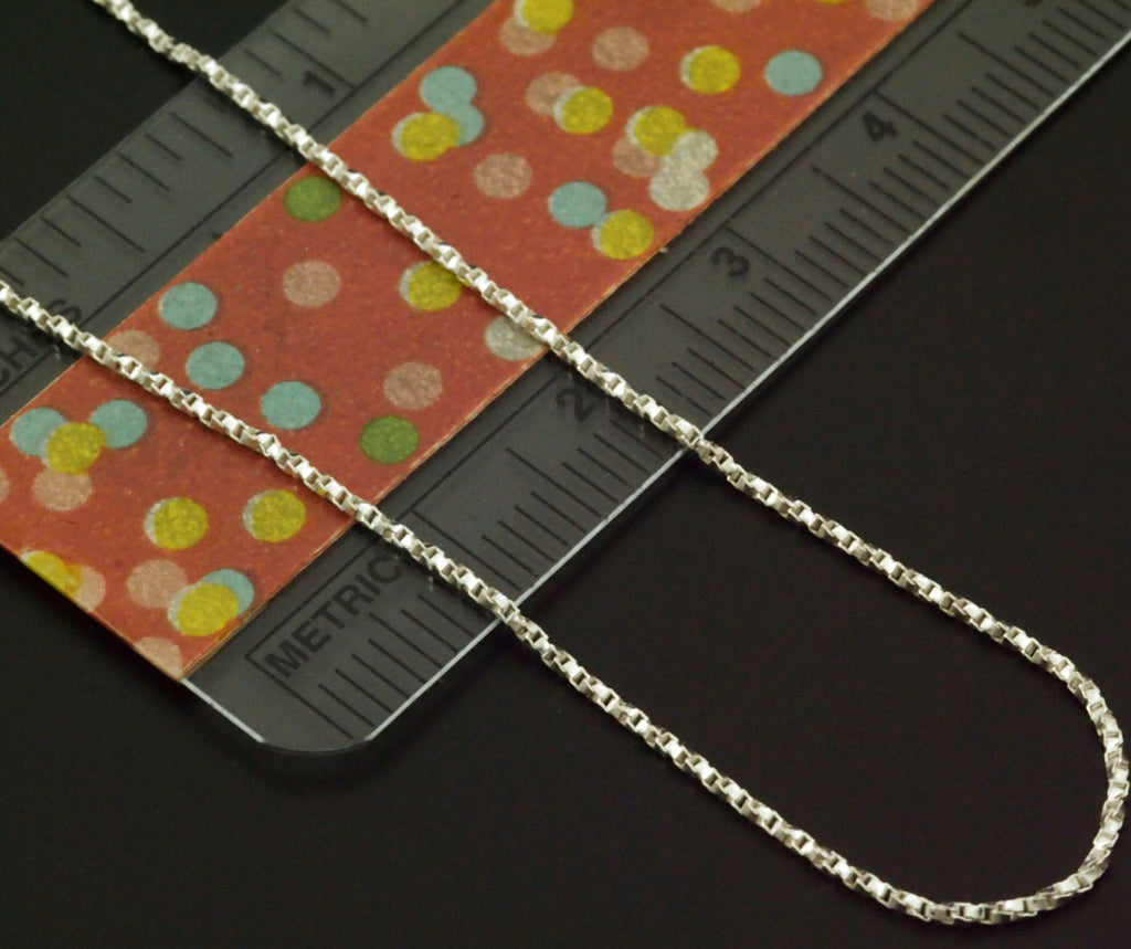 Sterling Silver Chain - 0.9mm Twisted Diamond Cut Chain - 16", 18", 20" or Unfinished Bulk