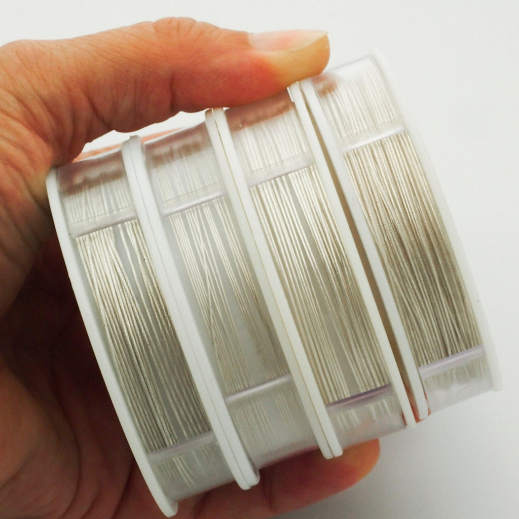 Beadalon Bead Stringing Wire - Silver Color 7 Strand, 19 Strand, 49 Strand - 30 feet