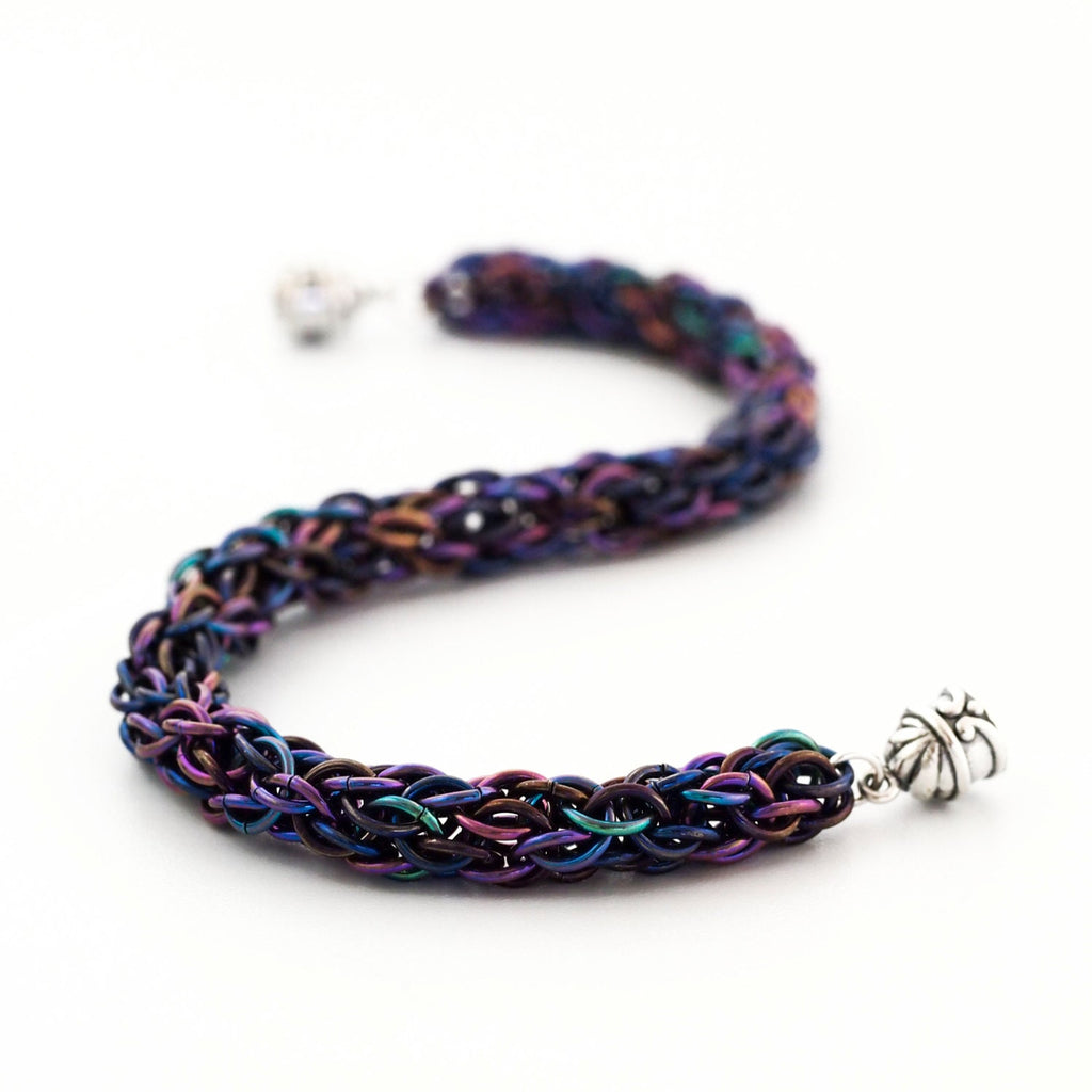 Sterling Silver Magnetic Scroll Clasp - 21mm X 8mm