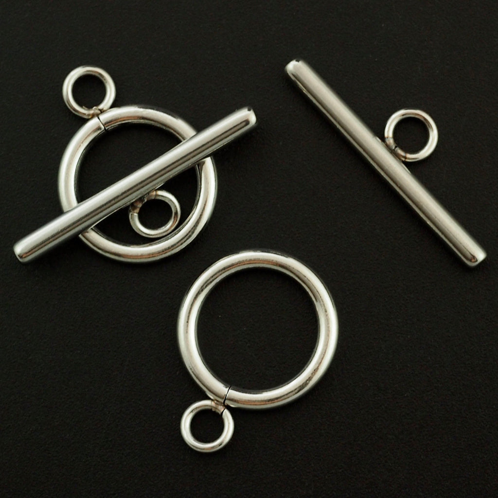1 Simple Stainless Steel Toggle Clasp - 17mm or 20mm - 100% Guarantee