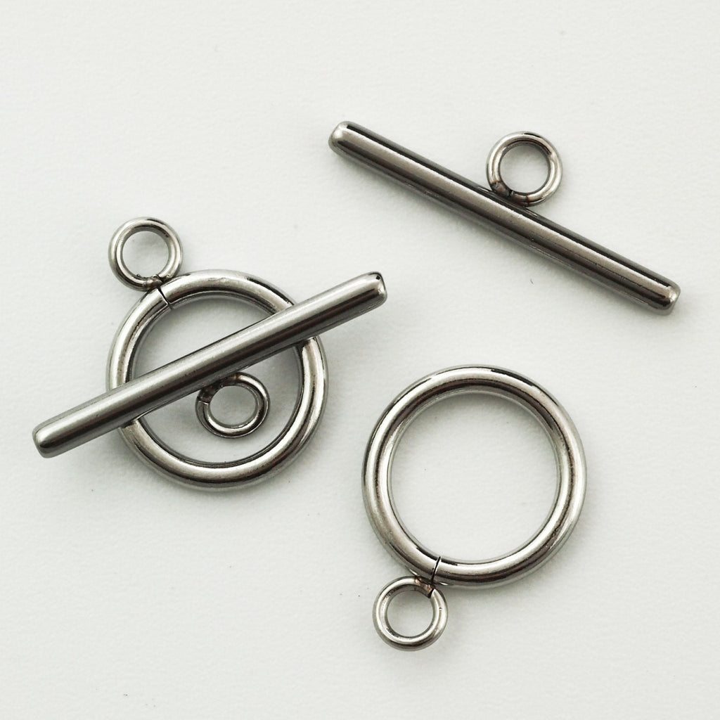 1 Simple Stainless Steel Toggle Clasp - 17mm or 20mm - 100% Guarantee