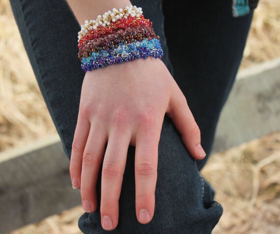 Miyuki Caribbean Drop Bead Mix - Blues, Whites, and Clears - 100% Guarantee