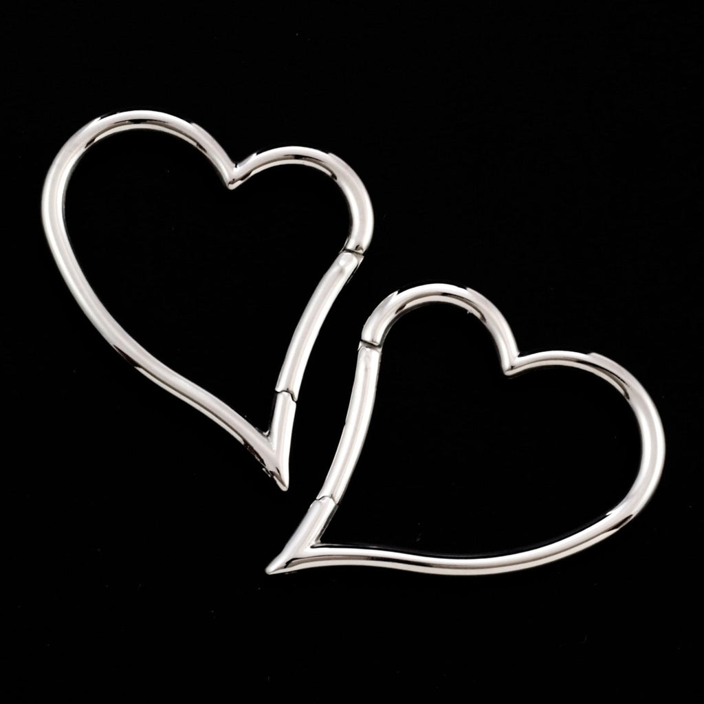 1 Stainless Steel Heart Trigger-less Clasp - 41mm X 32mm - 100% Guarantee