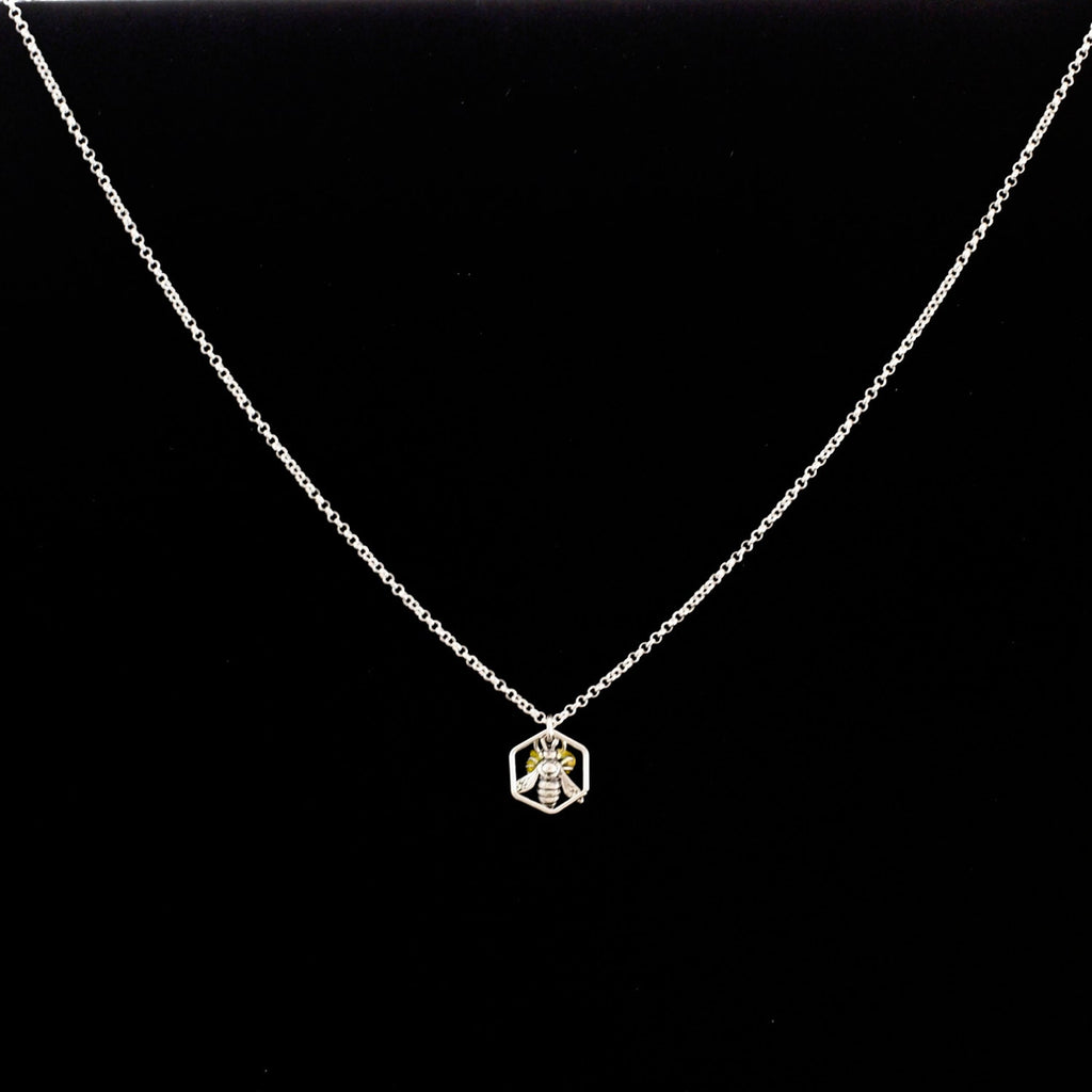Be My Honey Bee Too Sterling Silver Necklace
