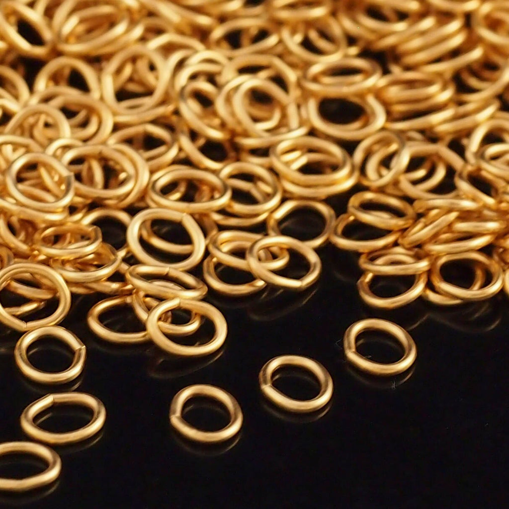 1 - 14kt Solid Gold Oval Jump Ring