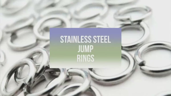 Stainless Steel Jump Rings 22, 20, 19, and 18 Gauge - You Pick the Size - 3mm to 12mm OD  Best Commercially Made - 100% Guarantee