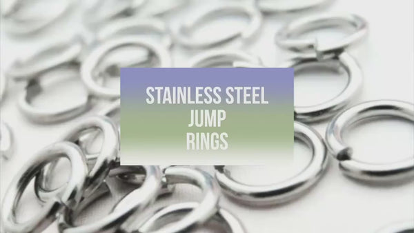 100 Matte Finish Stainless Steel Jump Rings - 18, 20 or 22 Gauge - Nickel Free