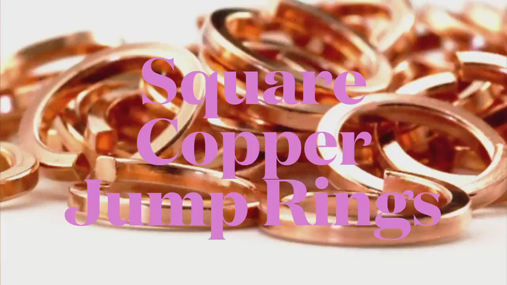 Jump Rings 50 Half Hard Square Copper 14, 16 and 20 gauge