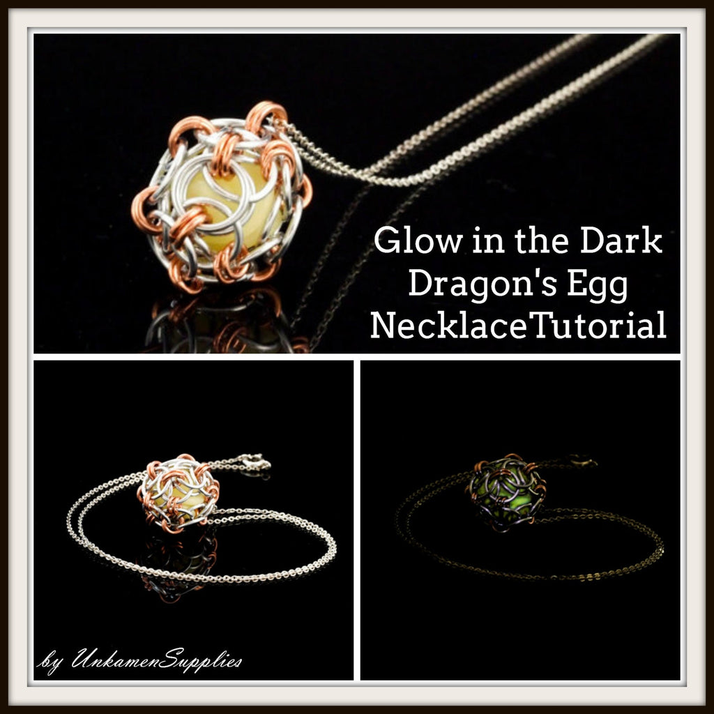 PDF Glow in the Dark Dragon's Egg Necklace Tutorial