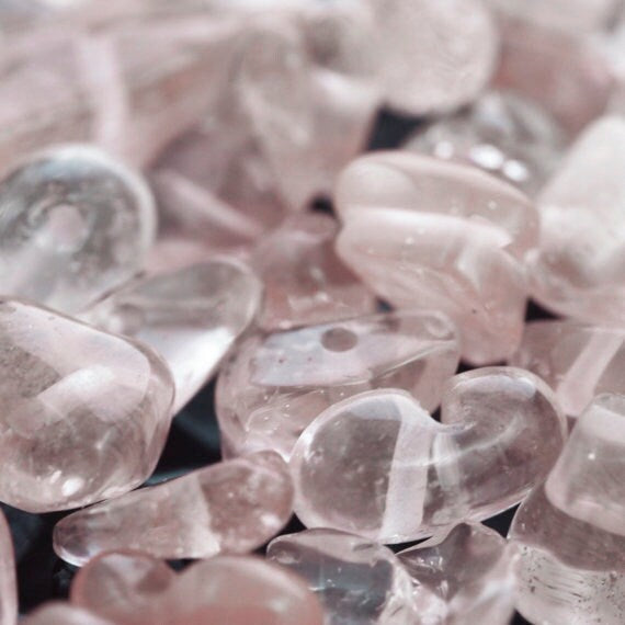 100 - Rose Quartz Chip Beads - 24 Grams - 100% Guaranteed Satisfaction