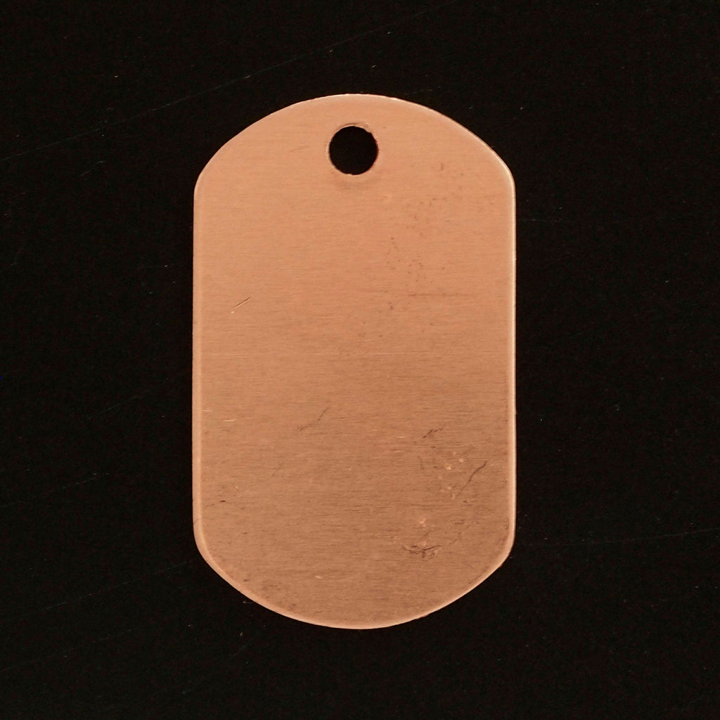 1 Copper Dog Tag Stamping Blank Disc Filed and Polished 32mm