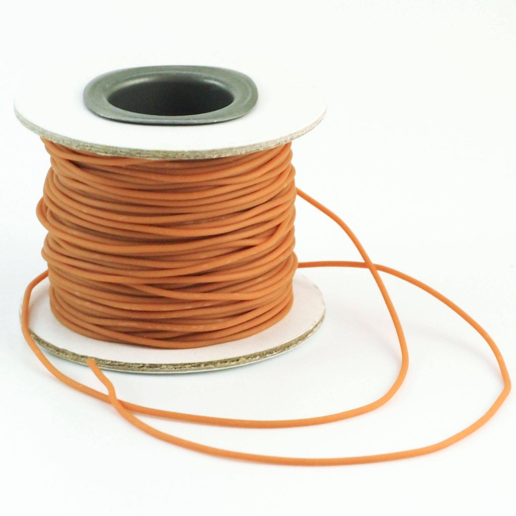 1mm Synthetic Rubber Cord in 4 Different Colors - By The Yard