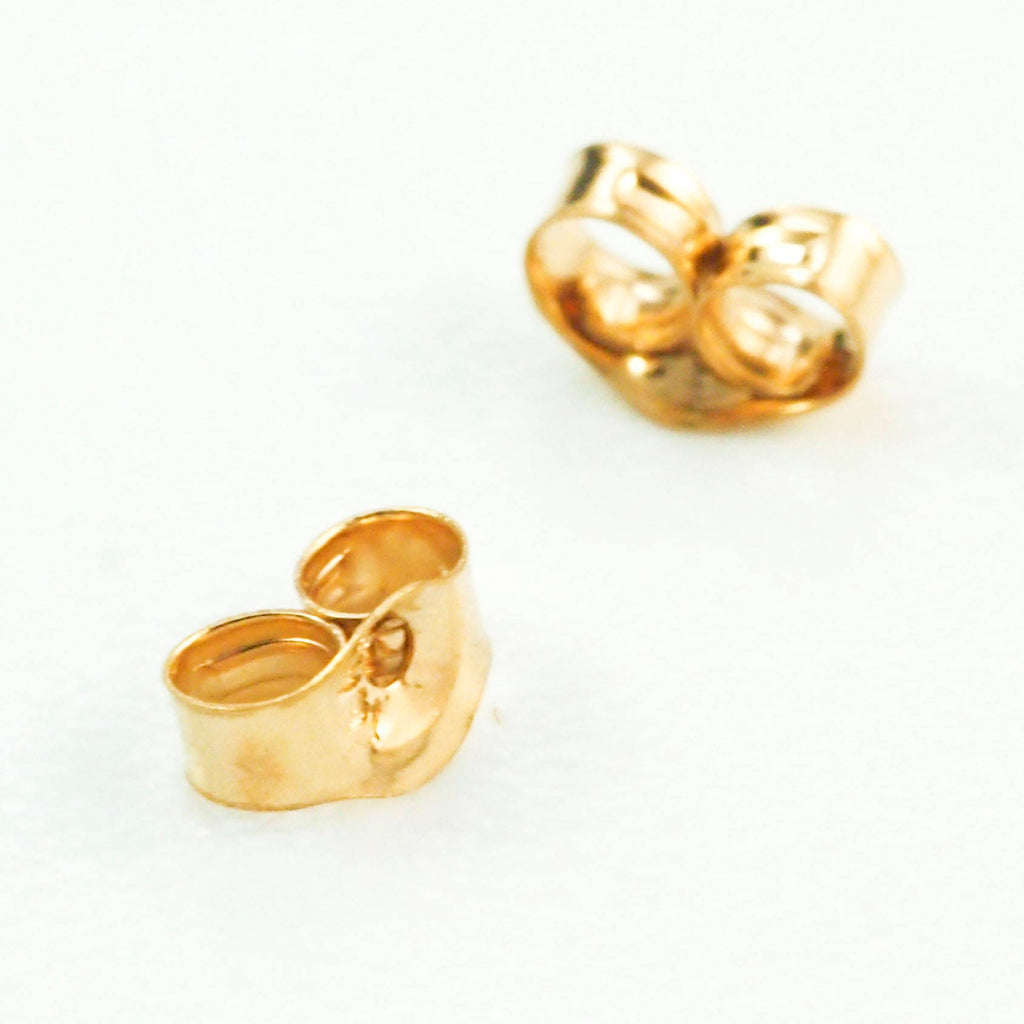 1 Pair 14kt Solid Gold Ear Nuts