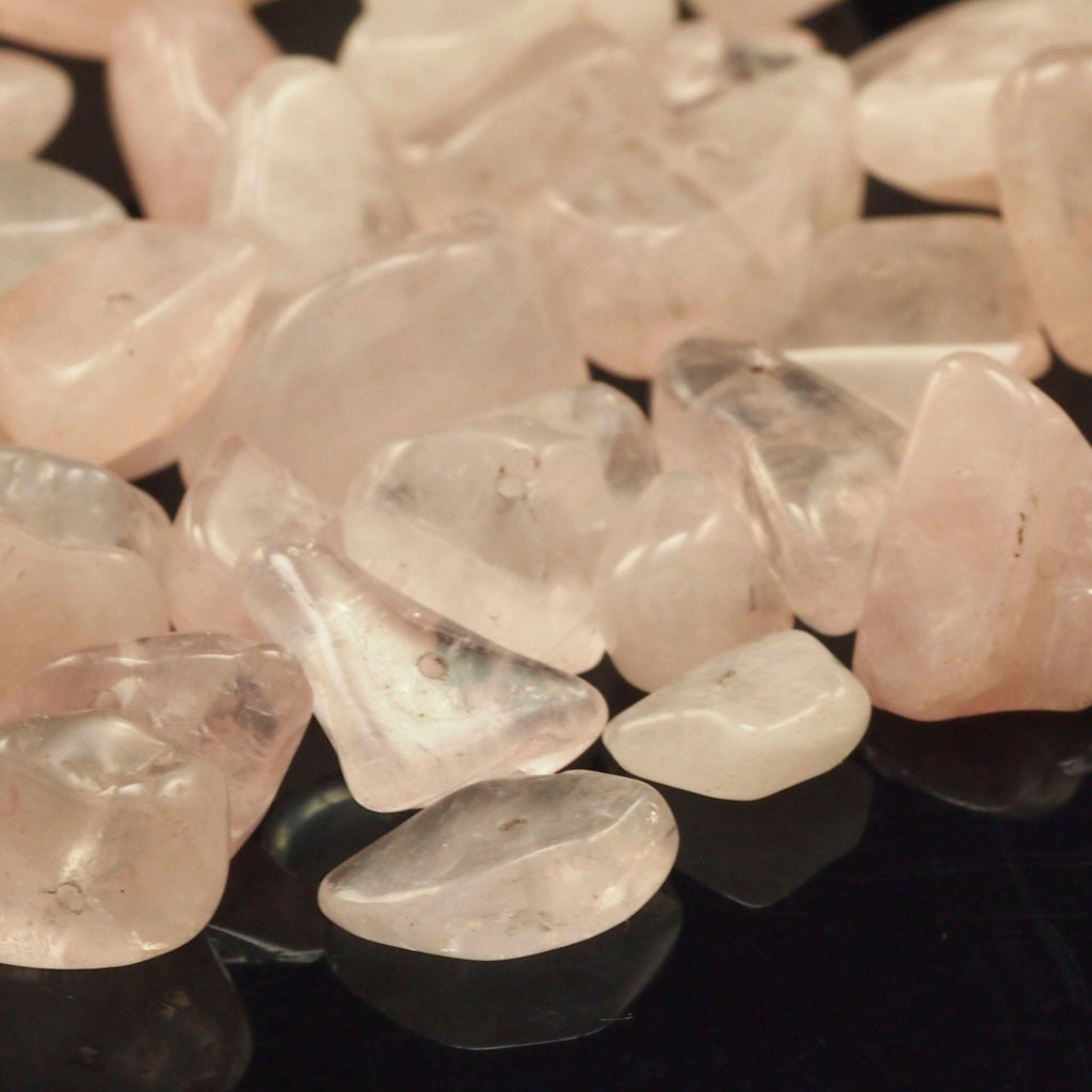 Medium Rose Quartz Chip Beads - 48 grams - 100% Guarantee