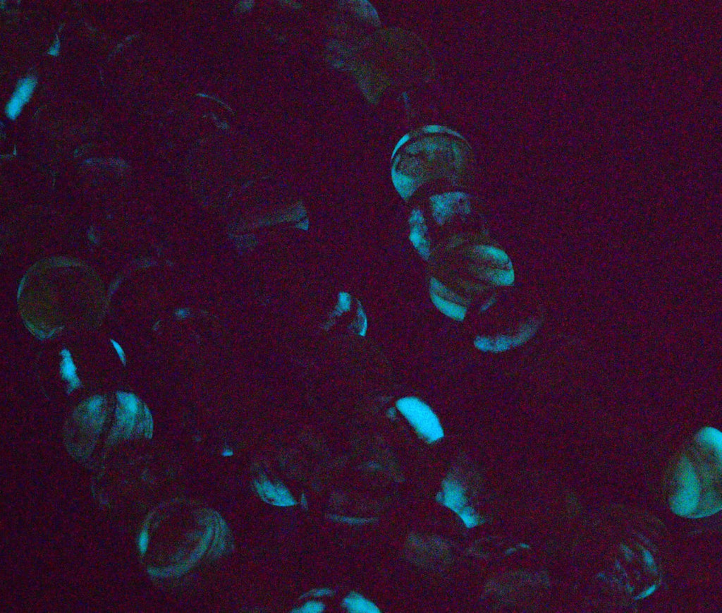 15 - 8mm Glow in the Dark Peridot Beads - Czech Glass Rounds -100% Guarantee