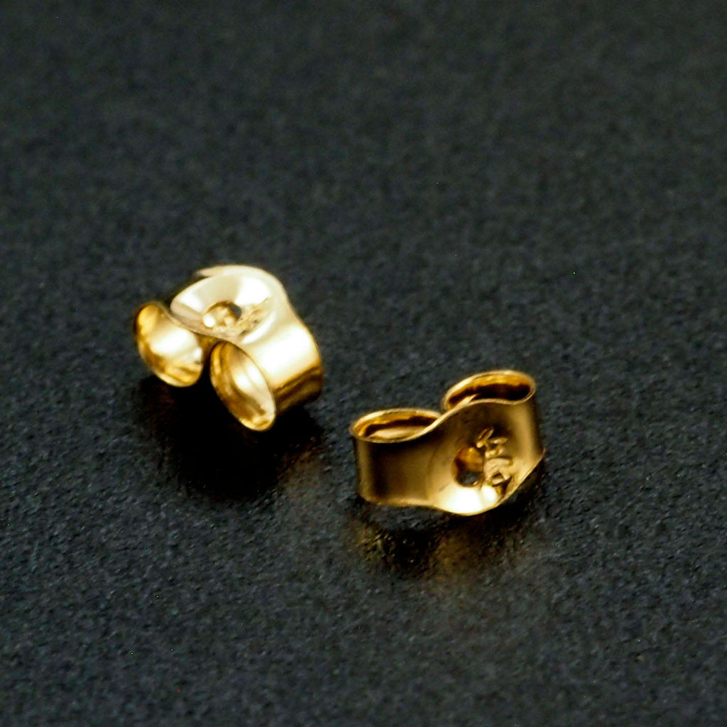 1 Pair 14kt Solid Gold Ear Nuts