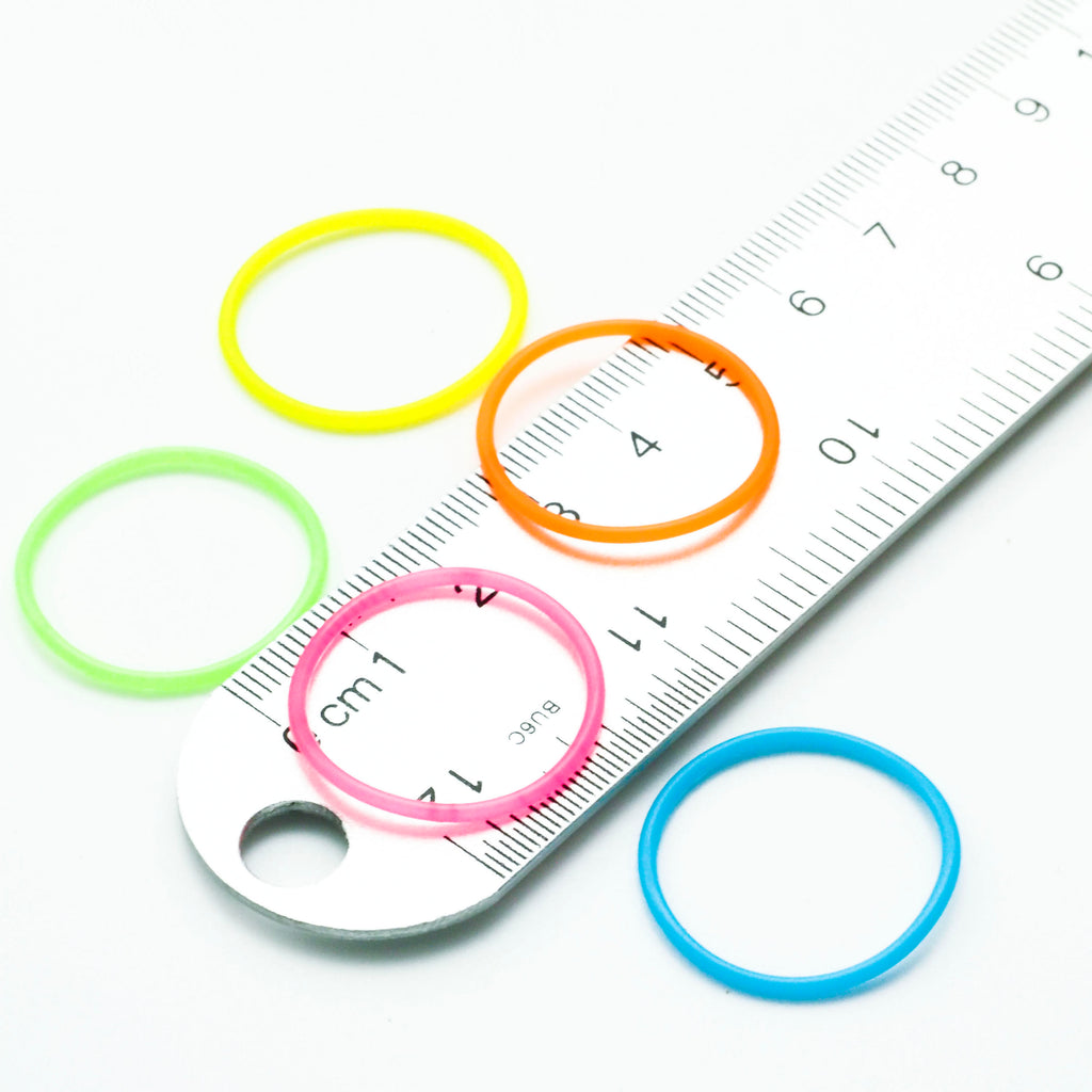 25 - 25mm OD Silicone Rubber Jump Rings You Pick Color - 18 Wonderful Colors including Neon