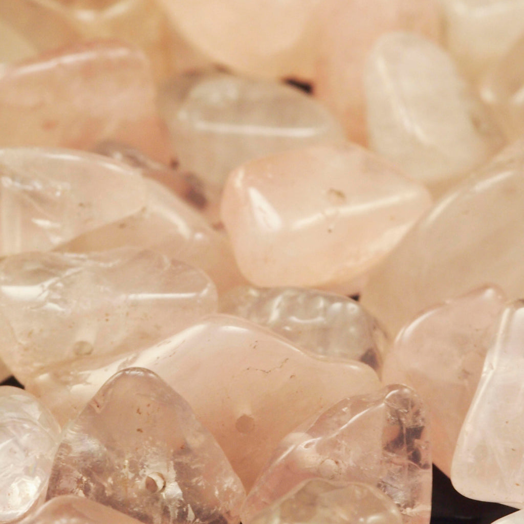 Medium Rose Quartz Chip Beads - 48 grams - 100% Guarantee