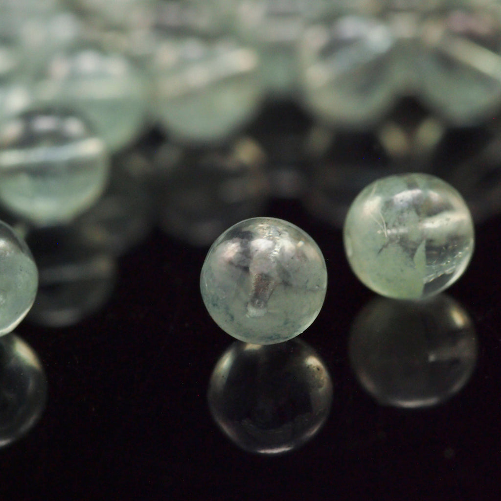 15 - 8mm Glow in the Dark Transparent Blue Beads - Luster Czech Glass Rounds -100% Guarantee