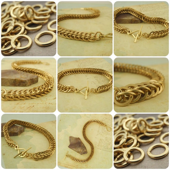 Golden Wheat Bracelet Tutorial - Half Persian 4 in 1