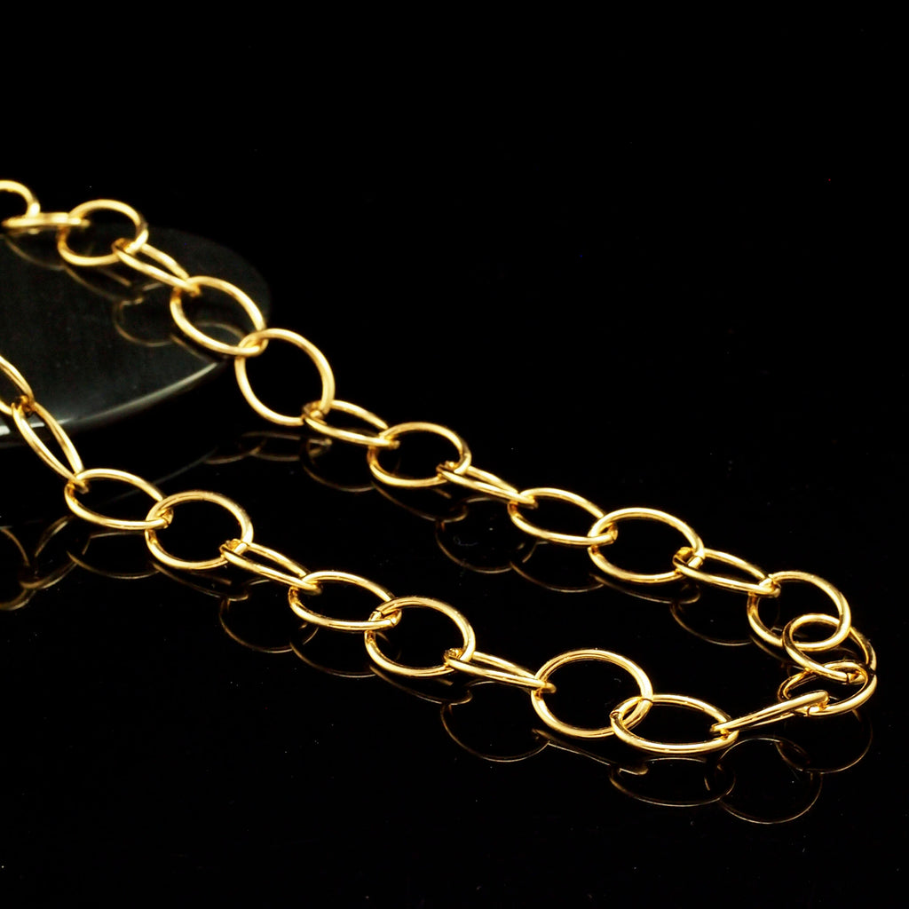 Stainless Steel 10mm Links - By the Foot or Finished - Silver, Gold or Gunmetal Large Oval Cable Chain