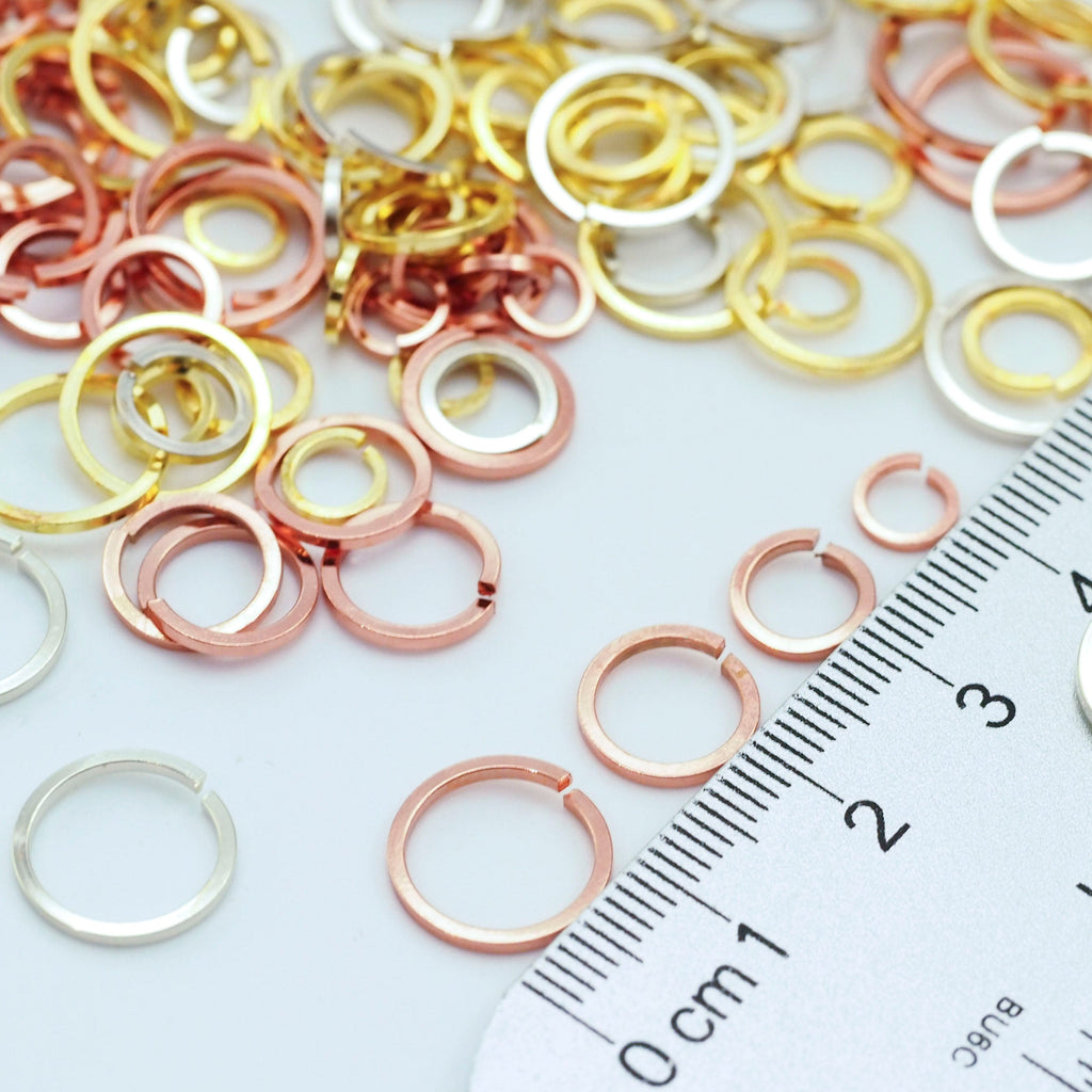 4mm/21g Jump Rings- Satin Gold