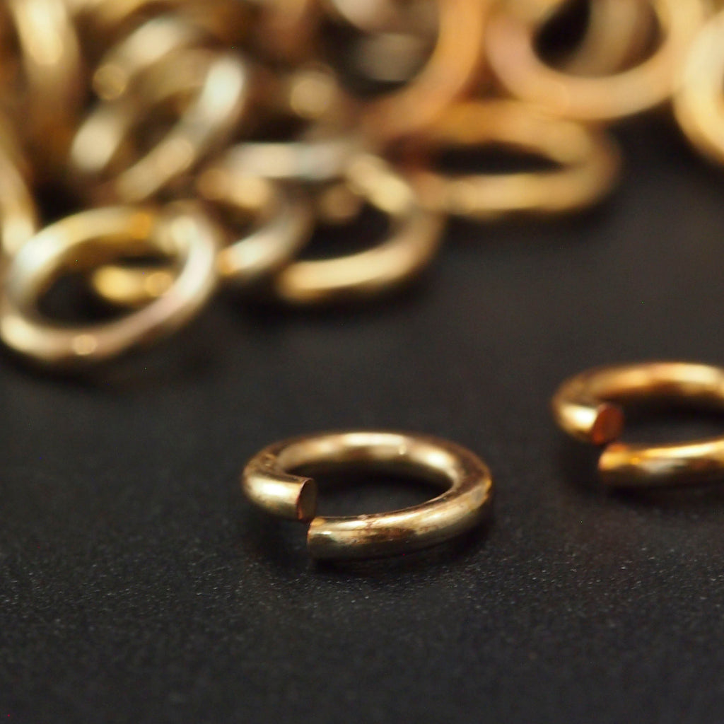 100 Oxidized Antique Bronze Jump Rings -  Handmade in Your Choice of Gauge and Diameter