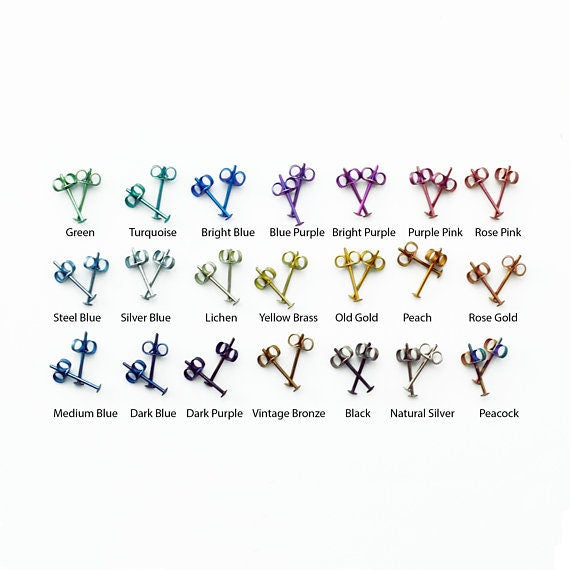 50 Colorful Anodized Niobium Jump Rings 14 gauge - You Pick Diameter and Color