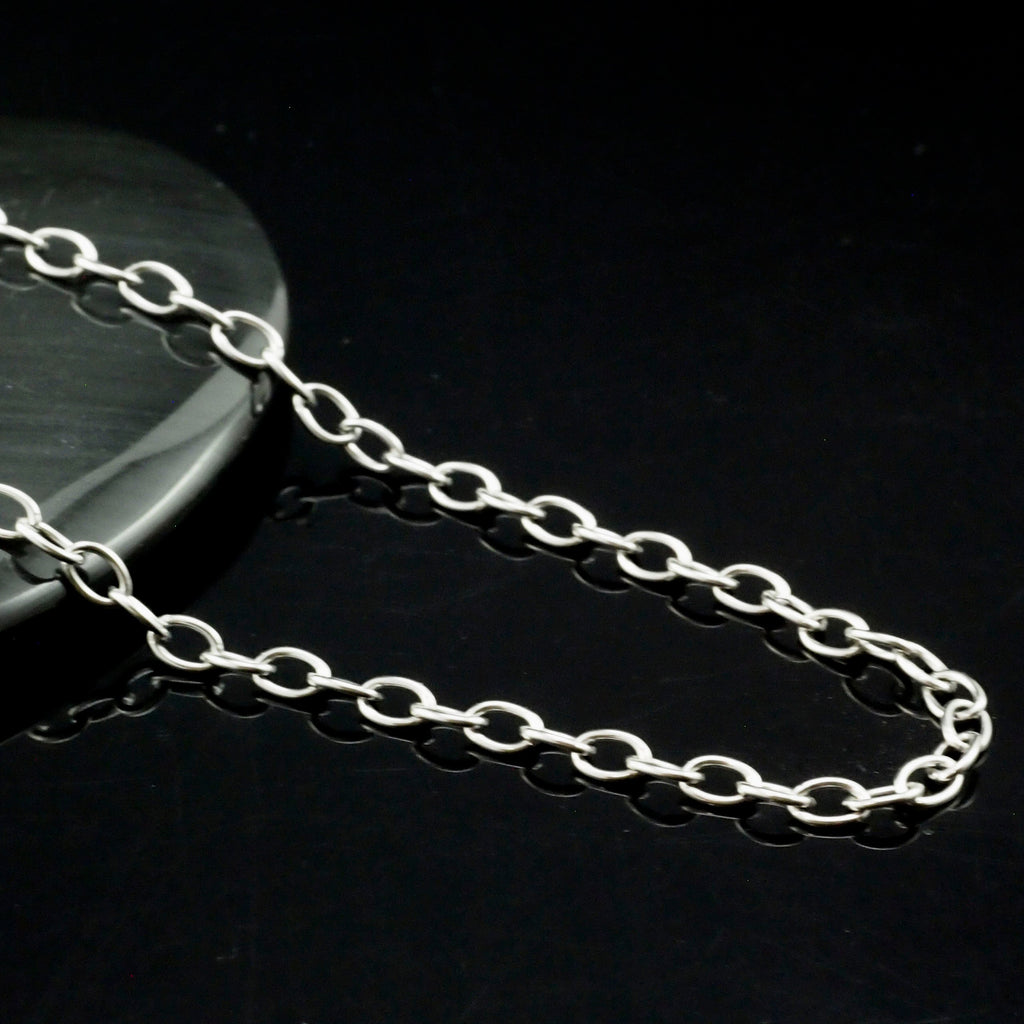 2.4mm Stainless Steel Cable Chain - By the Foot or Finished - Made in the USA - 100% Guarantee