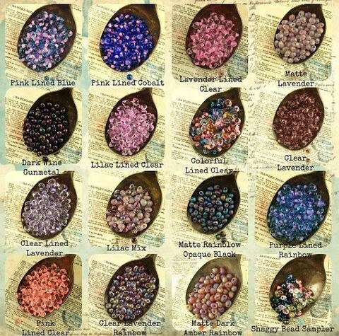 Purple Lined Crystal Miyuki Glass Drop Beads