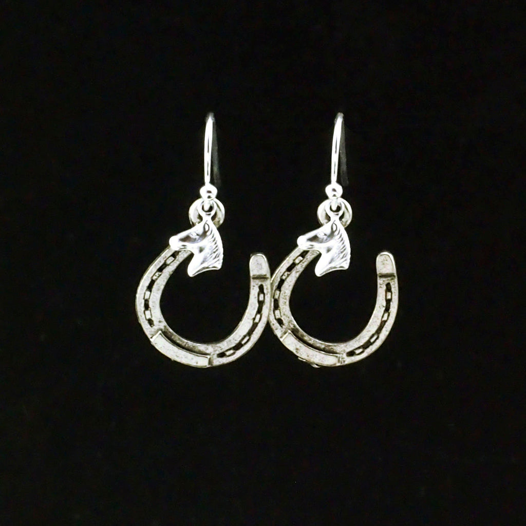 2 Horseshoe Charms  - 20mm X 15mm - You P1ck Antique Silver or Antique Gold Plate