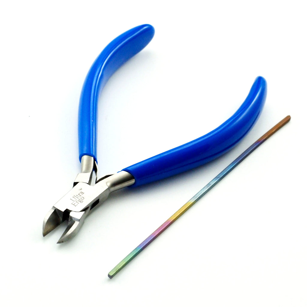 1 Ultra Ergo Wire Cutters - Carbide Tips - Free Wire Sample