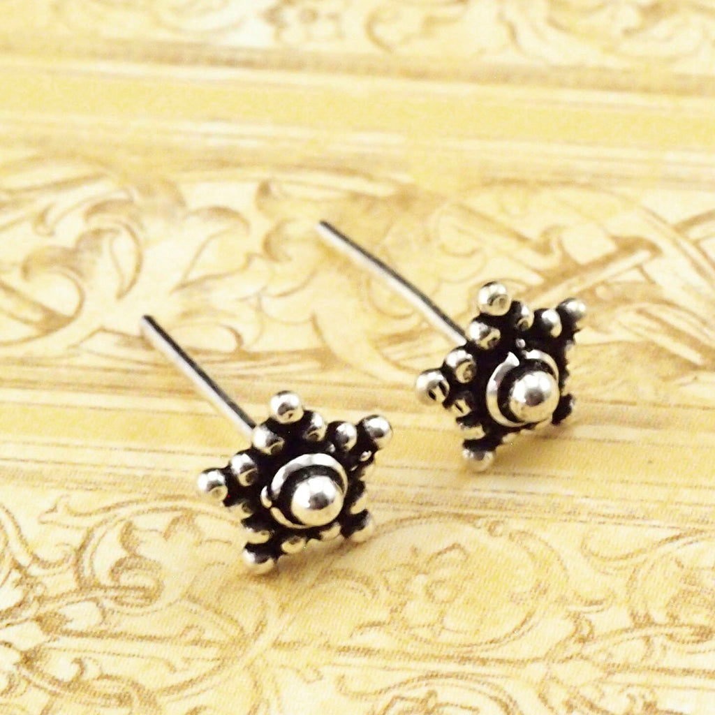Special Star Post Earring - 5mm Shiny Accent for your Ear or Nose in Sterling Silver