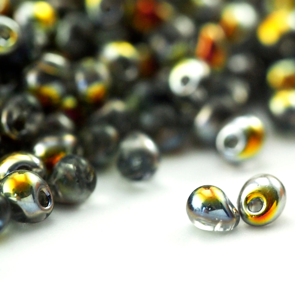 Crystal Marea Drop Glass Beads - 3.4mm Miyuki Fringe - 100% Guarantee