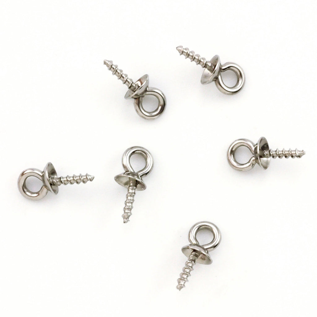 30 Screw Eyes - Stainless Steel with 4mm, 6mm, 8mm Cup