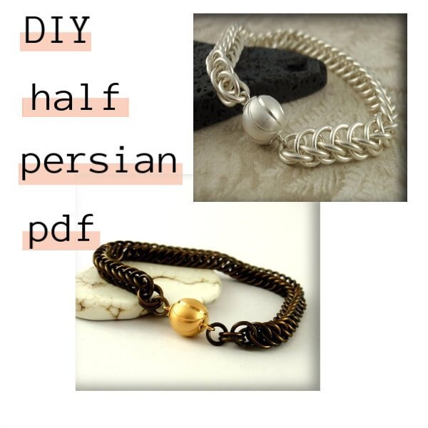 Chainmaille Tutorial PDF - Half Persian 3-in-1 - Full Color instructions
