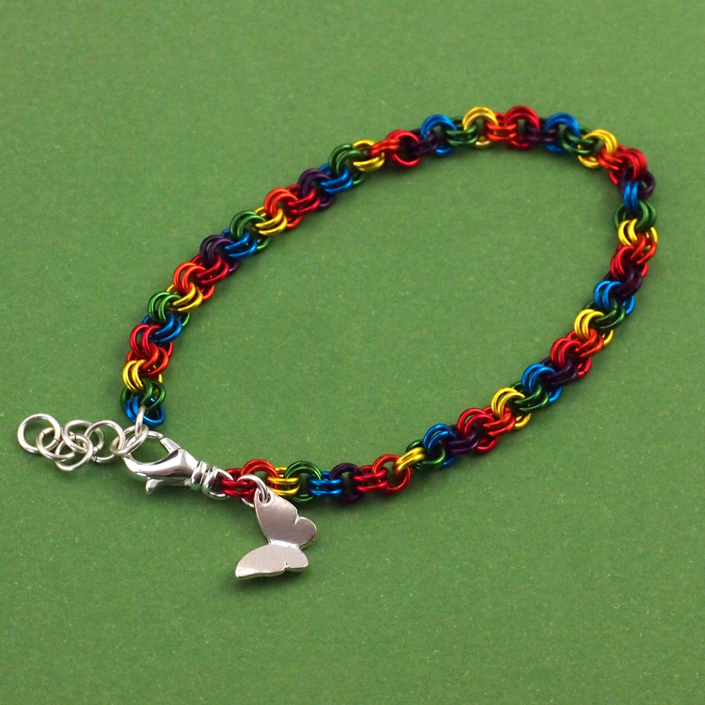 Rainbow Chainmaille Bracelet KIT - Perfect for Beginners - Fun For Experienced Jewelry Makers