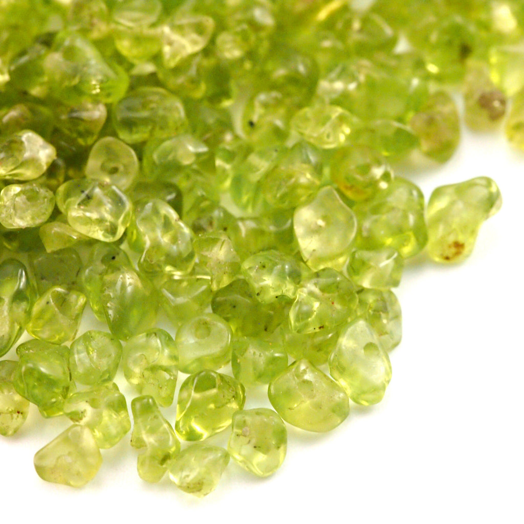 30 - Small Peridot Chip Beads - Grade B 100% Guaranteed Satisfaction