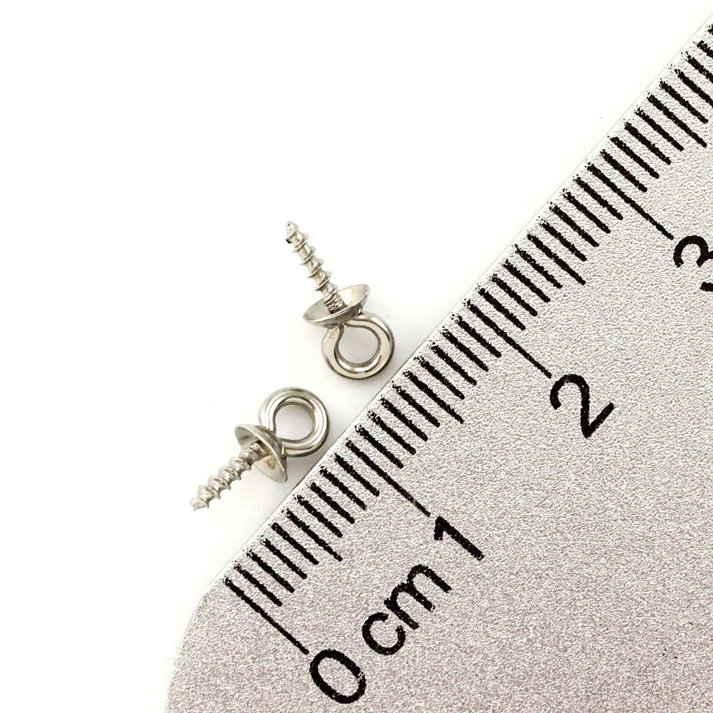 30 Screw Eyes - Stainless Steel with 4mm, 6mm, 8mm Cup