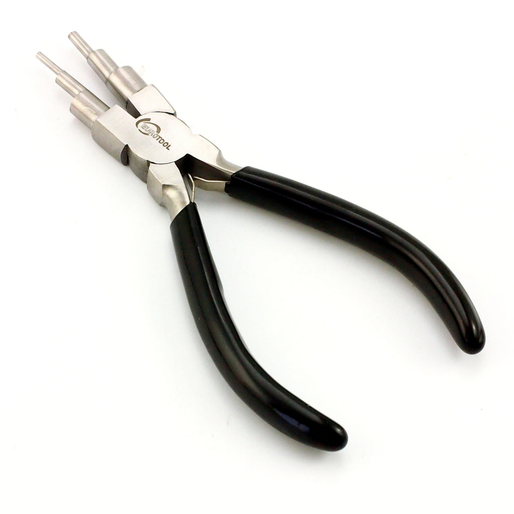 6 Step Looping Pliers - Perfect for Precise Repetitive Loops for Ear Wire and Clasp Making - Professionally Prepped with Free Wire Sample