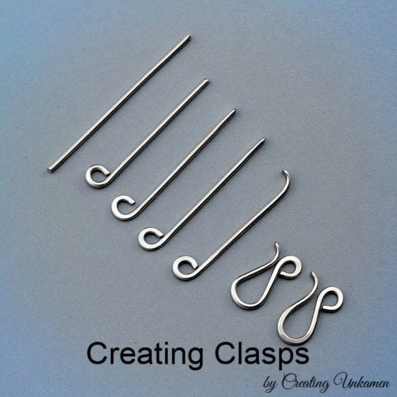 Creating Clasps Tutorial PDF - Basic Instructions for a 17mm X 7mm Hook Clasp